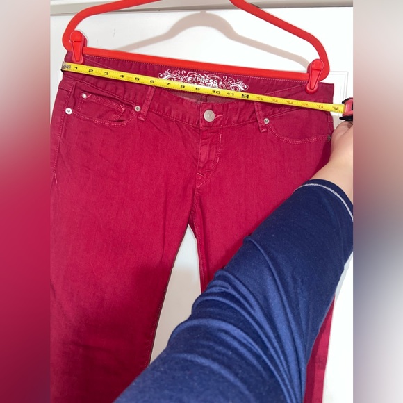 NWT Express Jeans/Zelda, sz 12. Slim fit in a berry color. - Picture 5 of 11